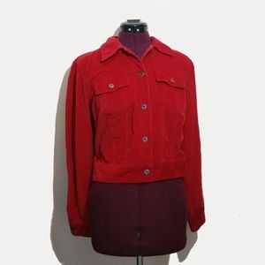 Red Corduroy Jacket from GAP. Women Size M.